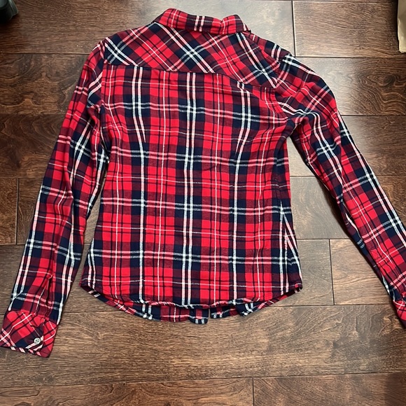 XS Red plaid TNA Flannel - Picture 3 of 3